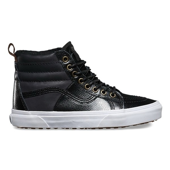 Vans Shoes - 🩷 Vans SK8-Hi 46 MTE Pebble Leather Black Weatherized 7.5 Gently Used Hightops